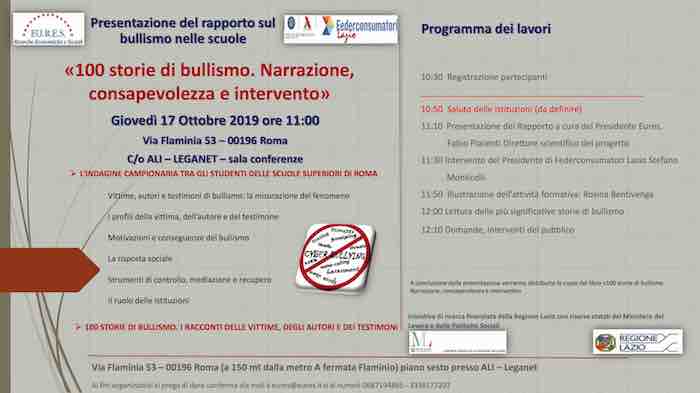 2019_Invito_presentazione_Rapporto_100_storie_di_bullismo_17_ottobre_2019